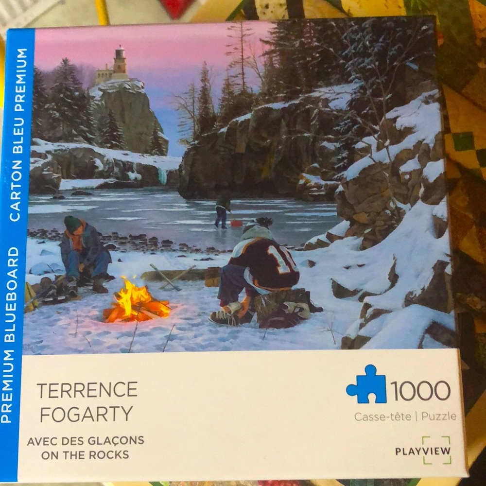Terrance Fogarty on the rocks Puzzle. 1000 piece